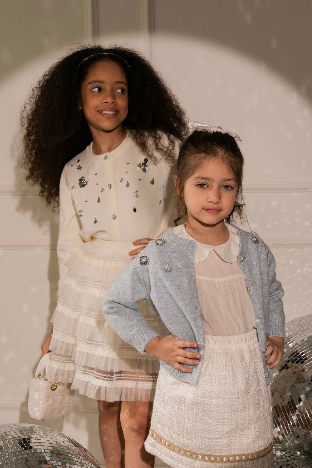 Powder Blue Cardigan by Nino Atelier