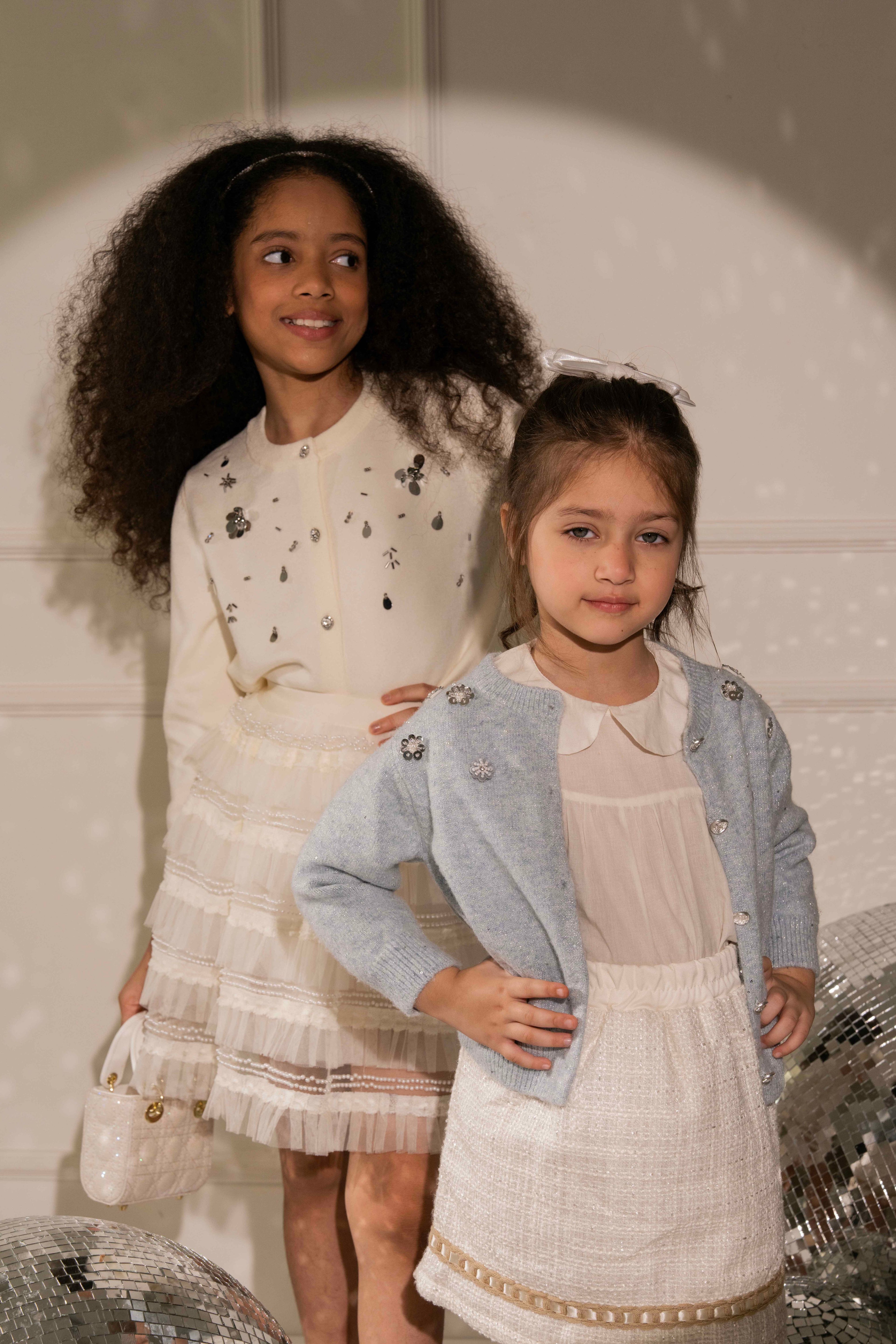 Powder Blue Cardigan by Nino Atelier