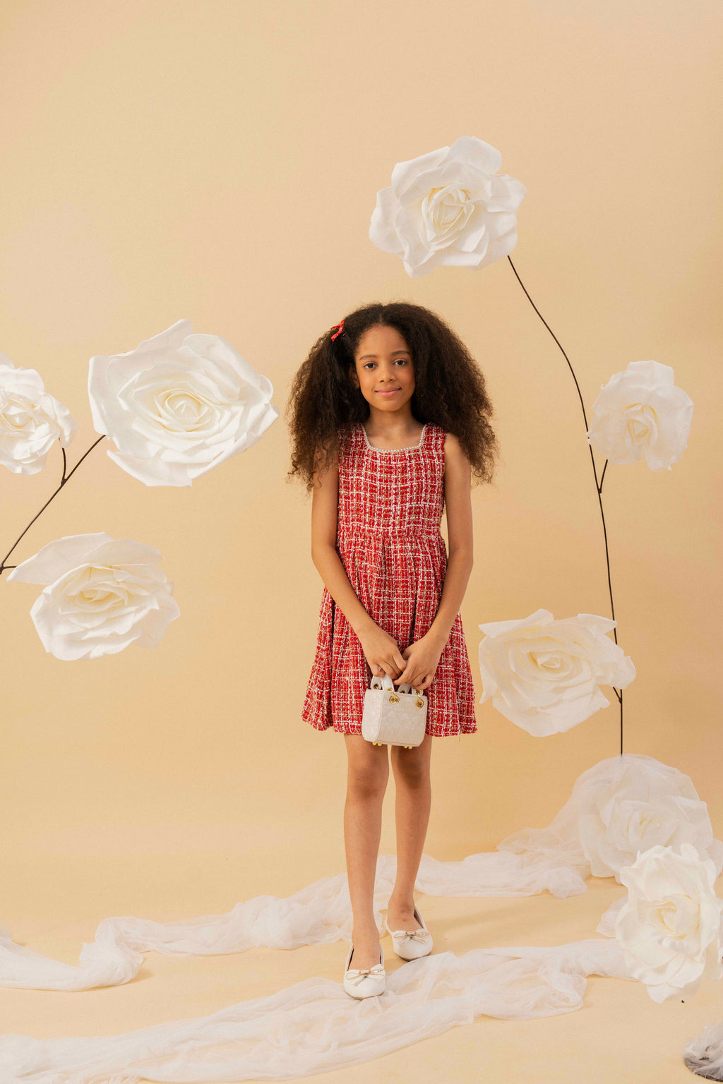 Scarlet Whirl Dress by Nino Atelier