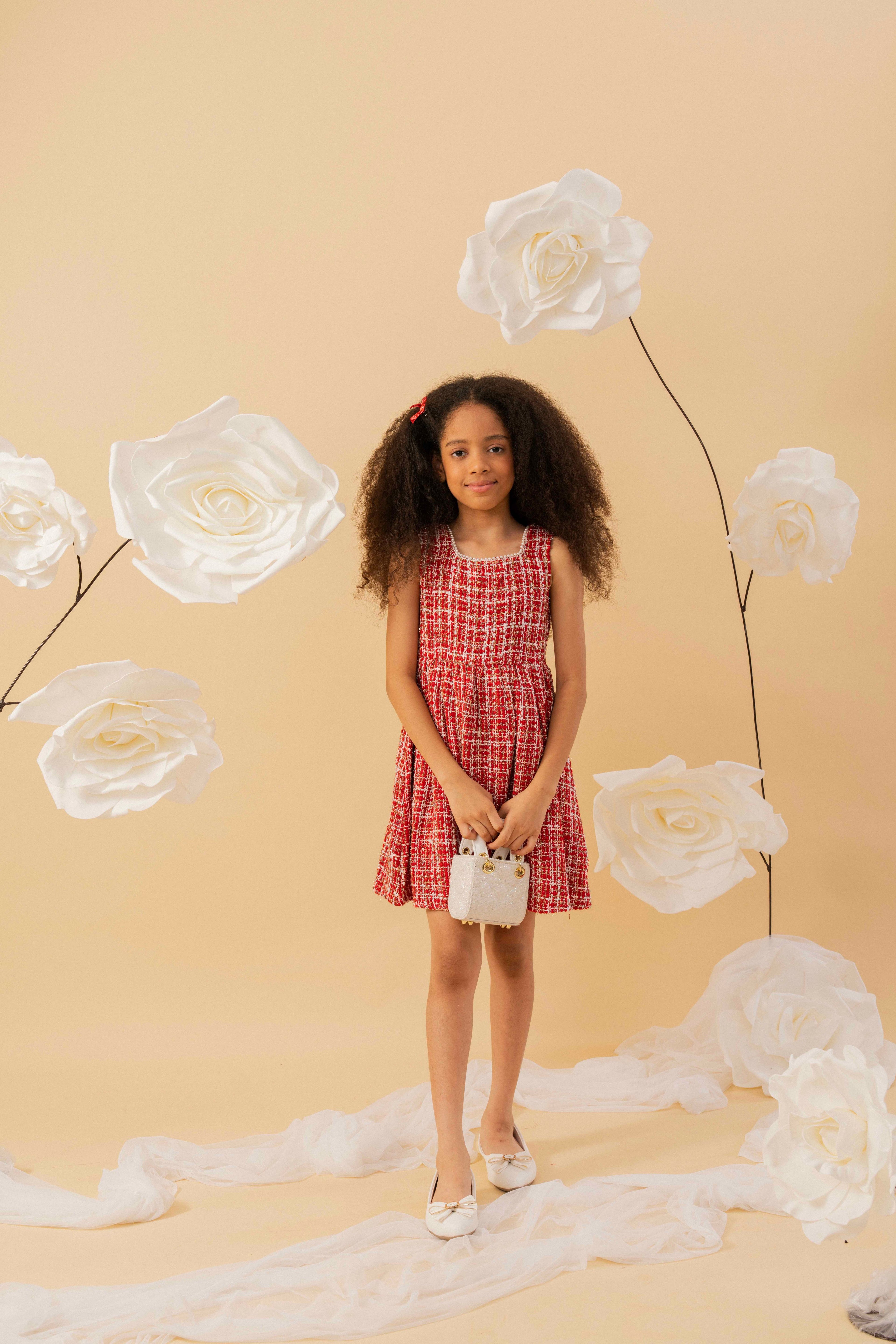 Scarlet Whirl Dress by Nino Atelier