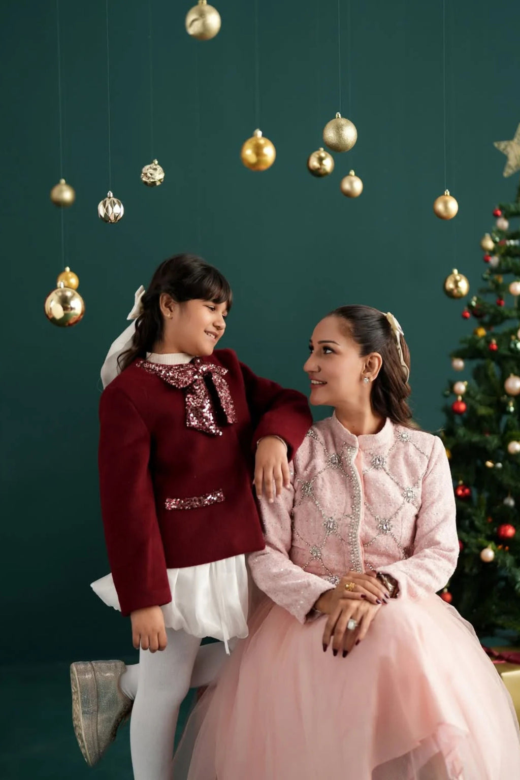 Little Miss Sequence Bow Jacket