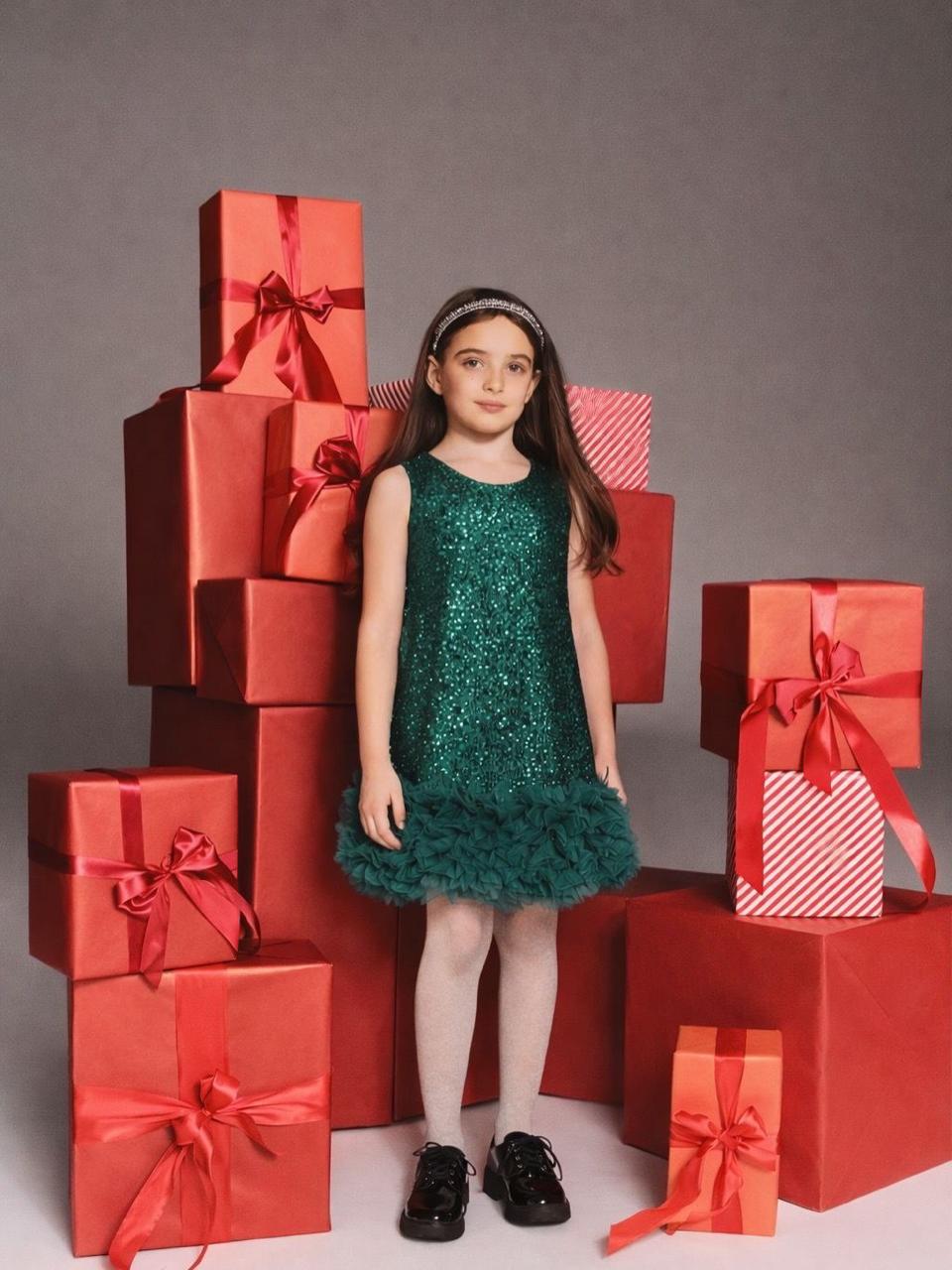 Emerald Sequin Dress