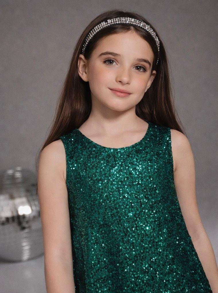 Emerald Sequin Dress